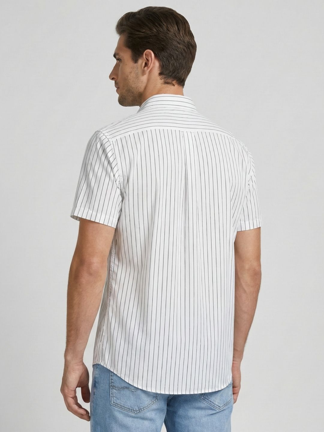Mokajodi Stripe Slim Fit Striped Casual Shirt