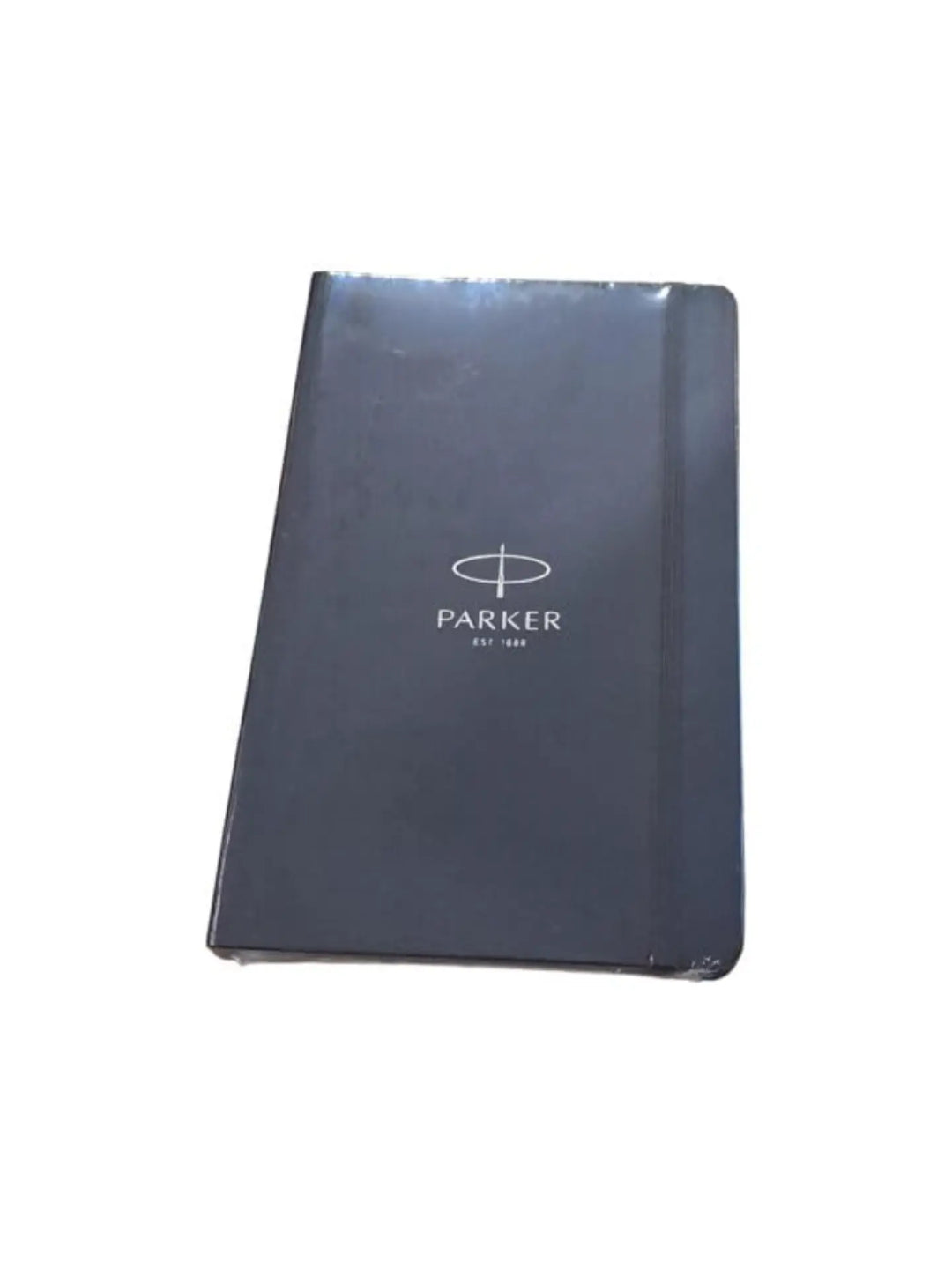 Parker Fusion Black Lacquer Gold Trim Ballpoint Pen Medium Nib With Notebook