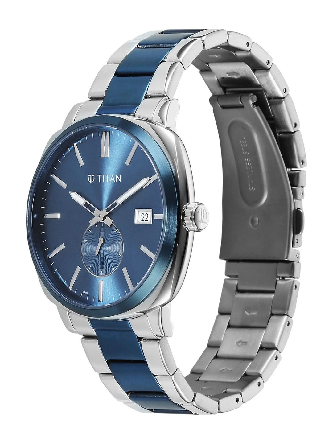 Titan Classique Suave 2.0 Analog Blue Dial Watch - 90189KM01