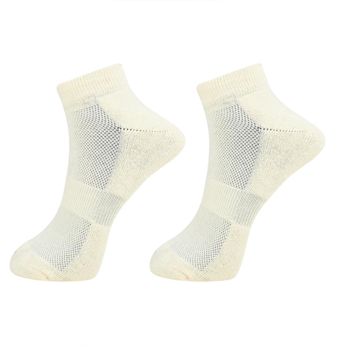 Bamboology Gray & White Ultra Soft Ankle Length Socks (Pack of 2)