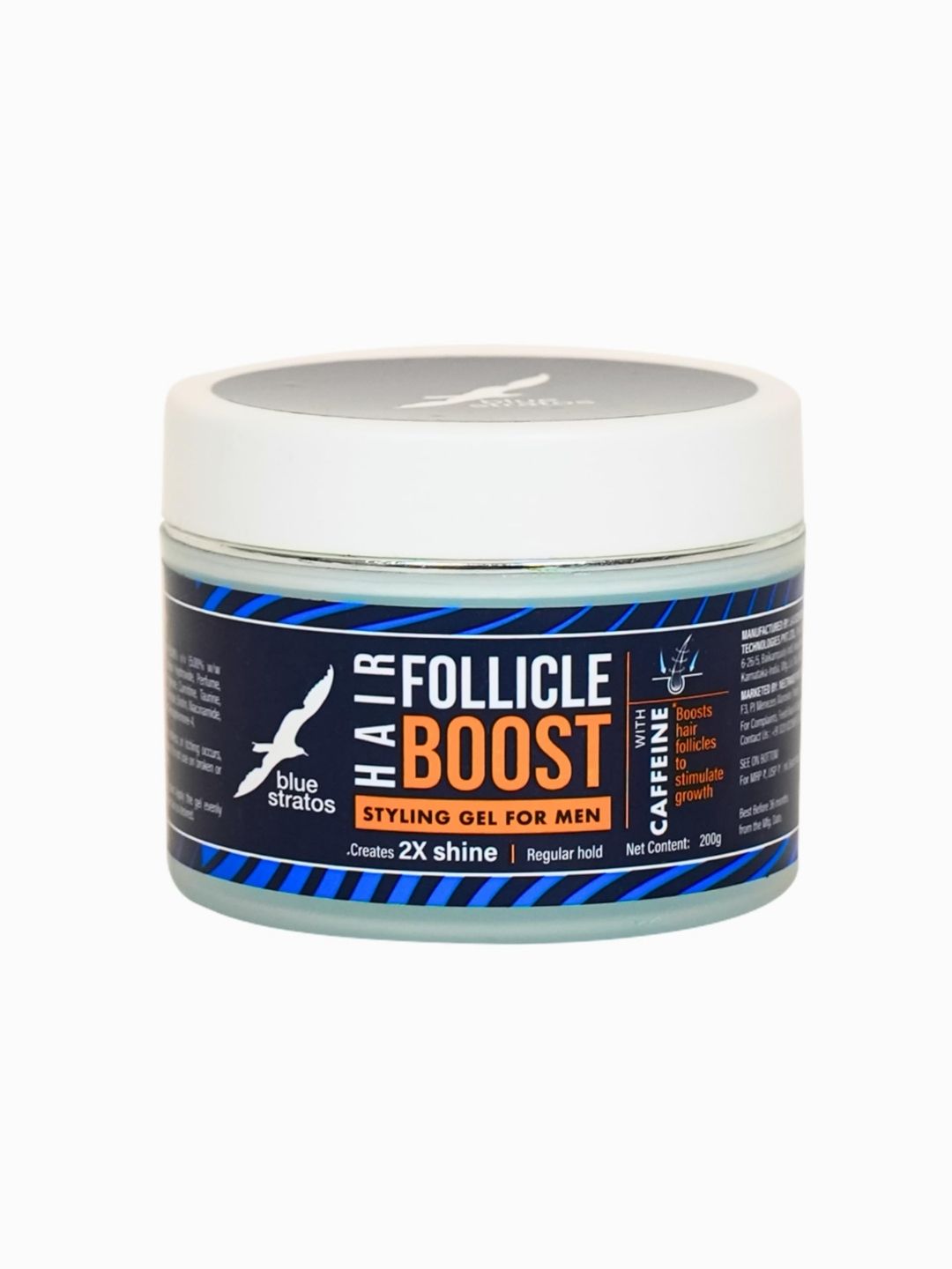 Blue Stratos Hair Follicle Boost Styling Gel for Men (200ml)