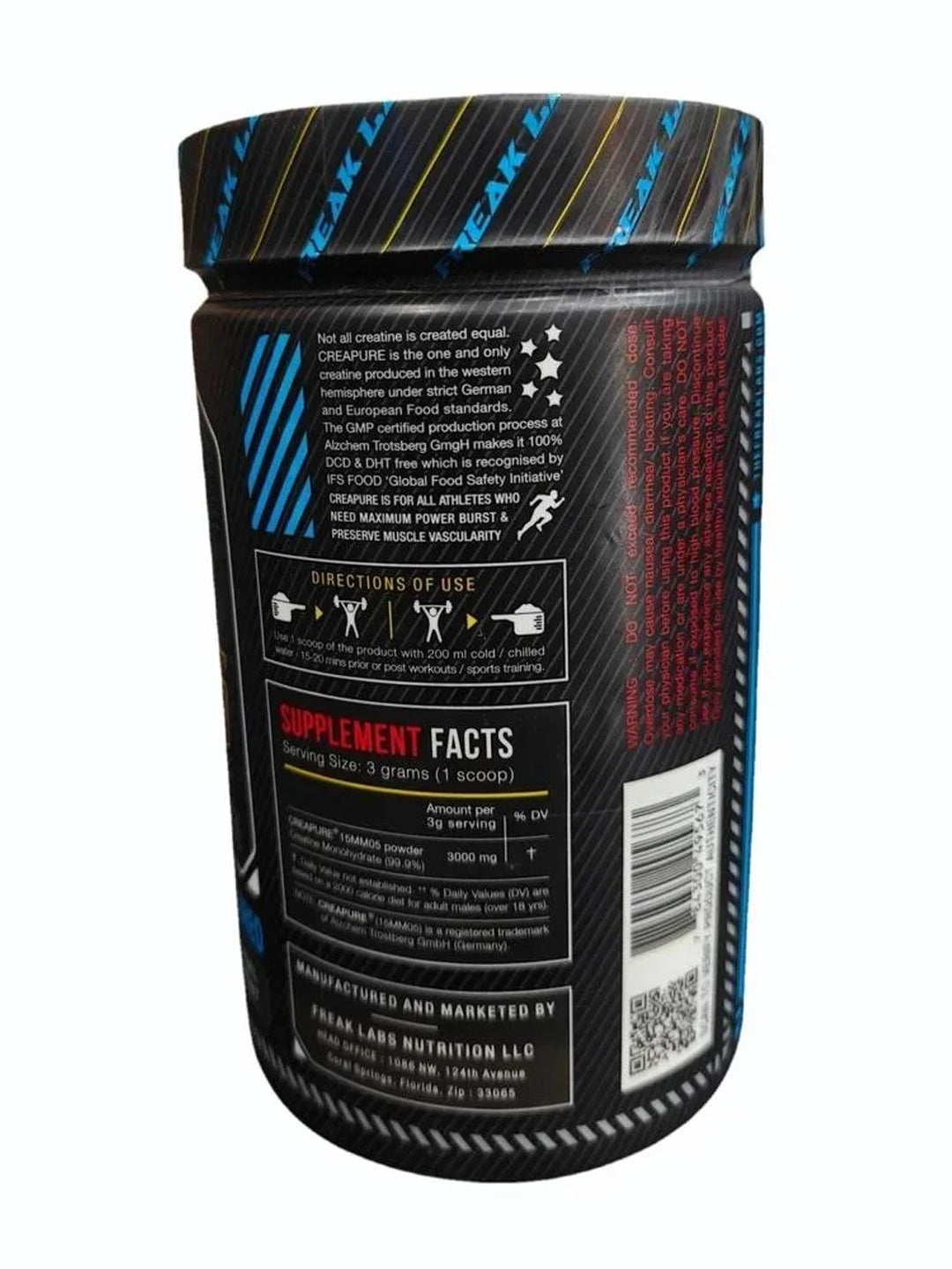 Freak Labs Crea Freak Creatine Monohydrate Unflavoured Powder 300 g
