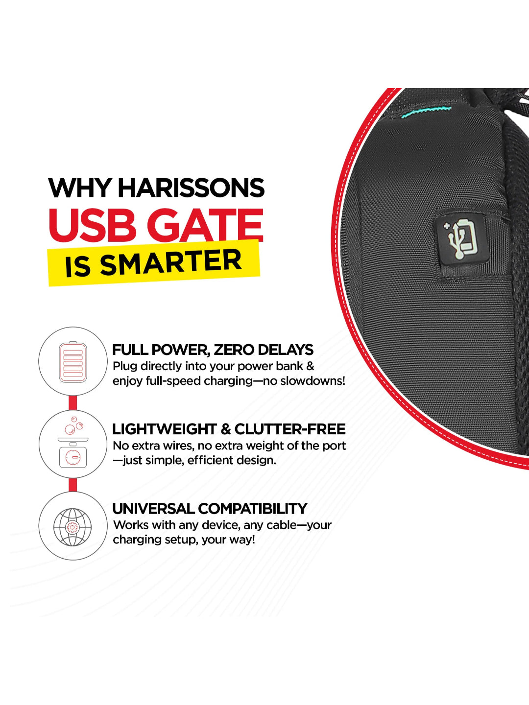 Harrison Bags Axiron Versatile 25L (3-In-1) Premium Laptop Backpack 15.6 Inches Midnight Black