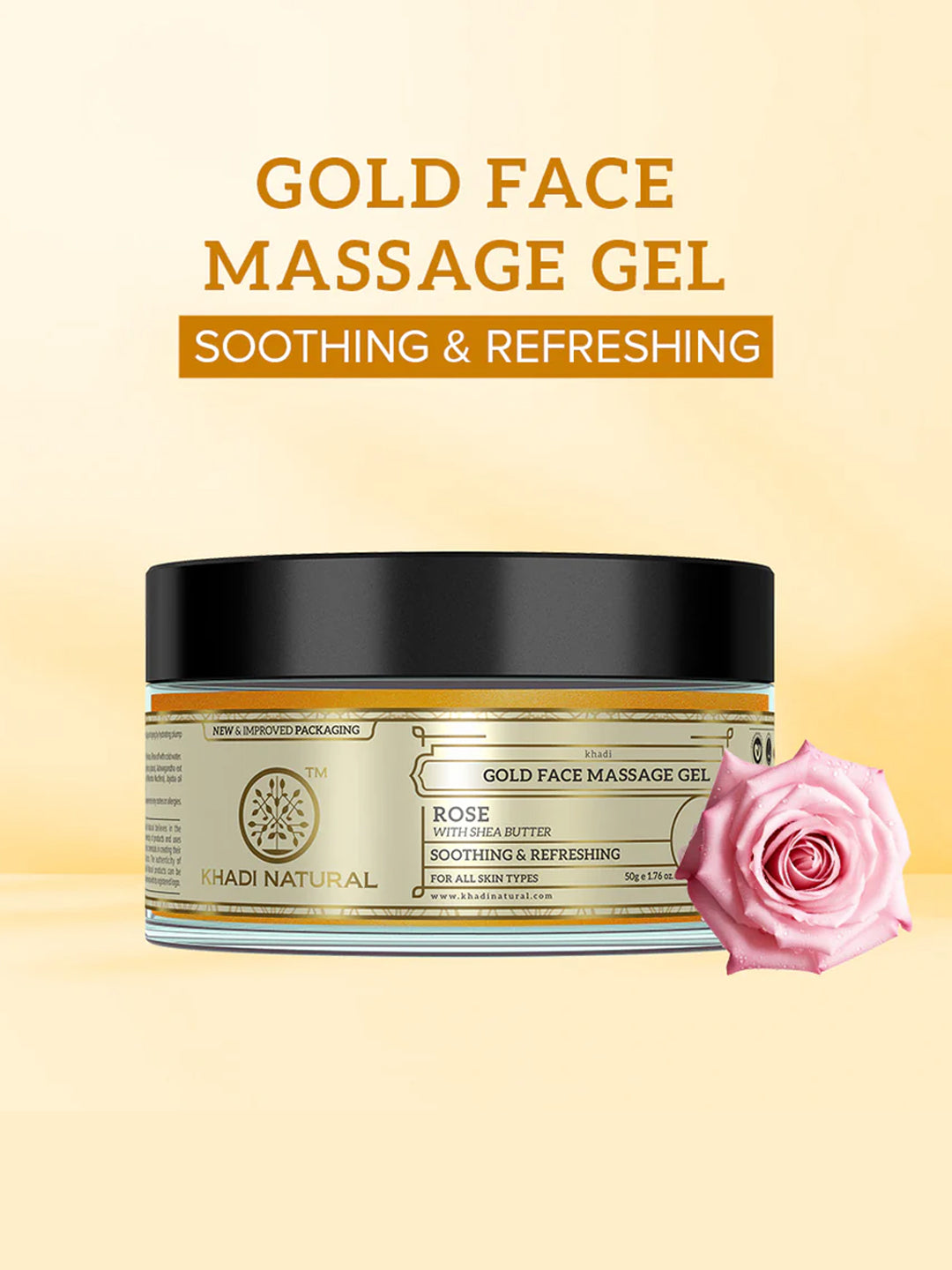 Khadi Natural Gold Face Massage Gel (50g)