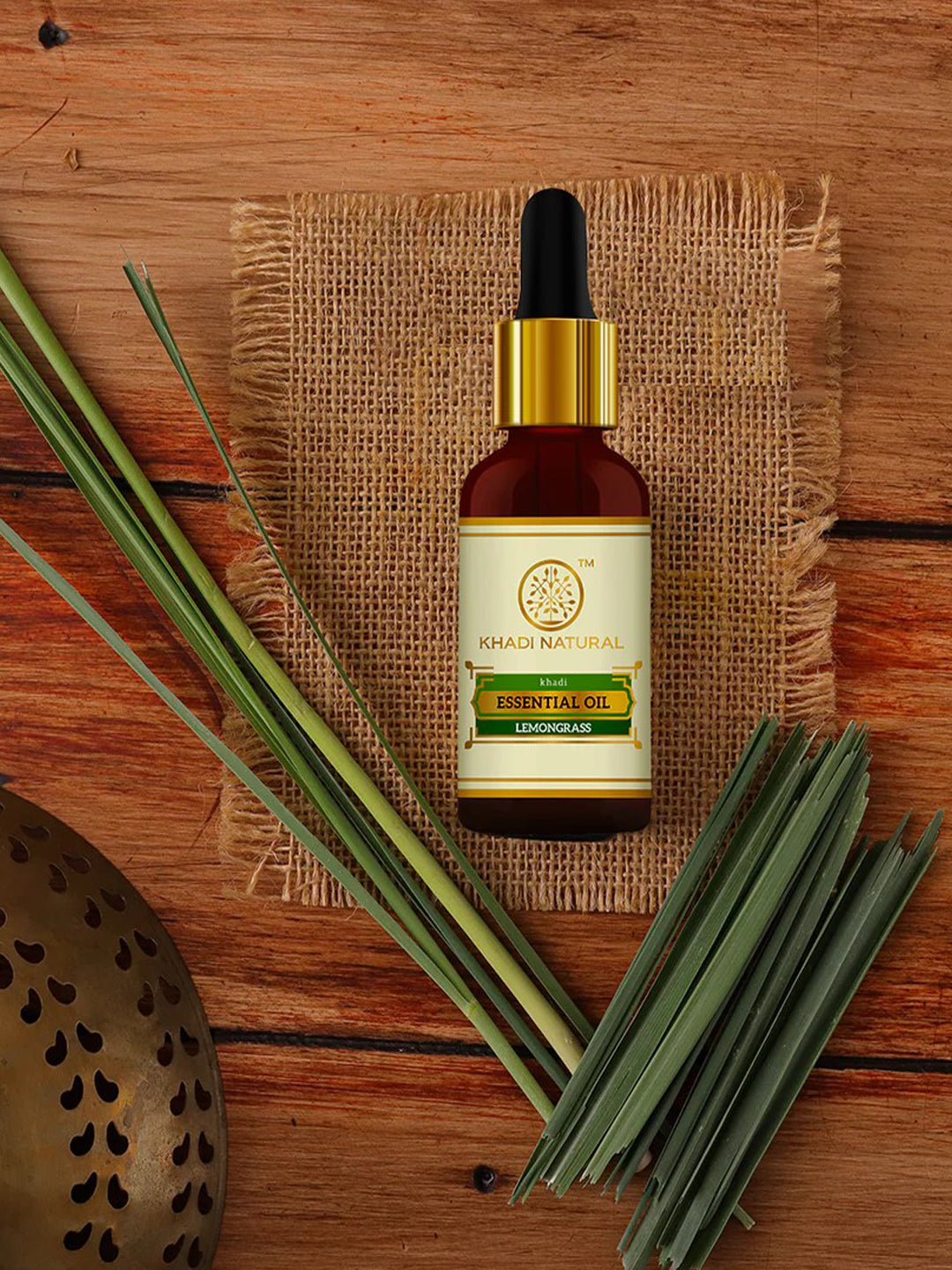 Khadi Natural Lemongrass Essential Oil (15ml)