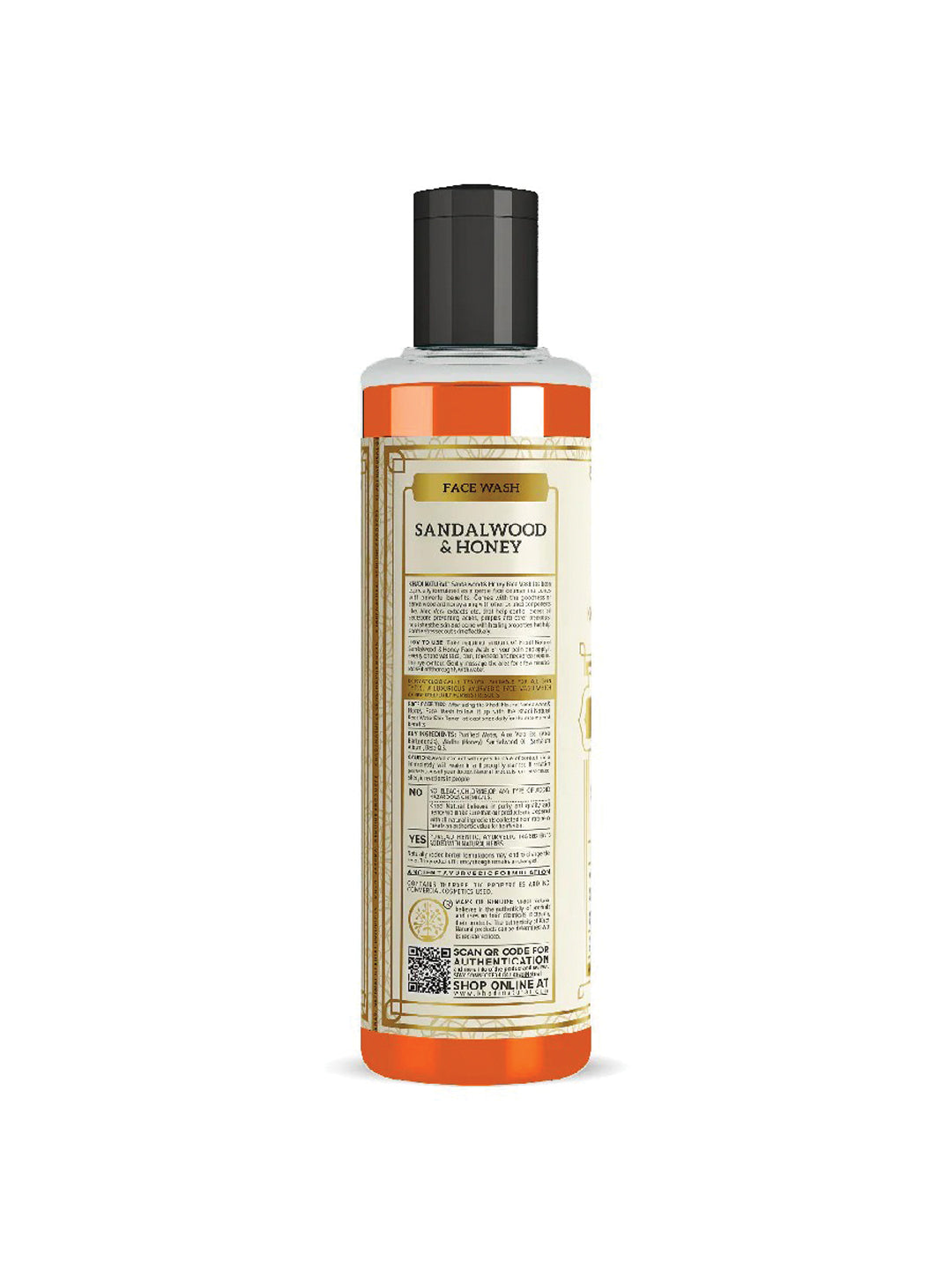Khadi Natural Sandalwood & Honey Face Wash (210ml)