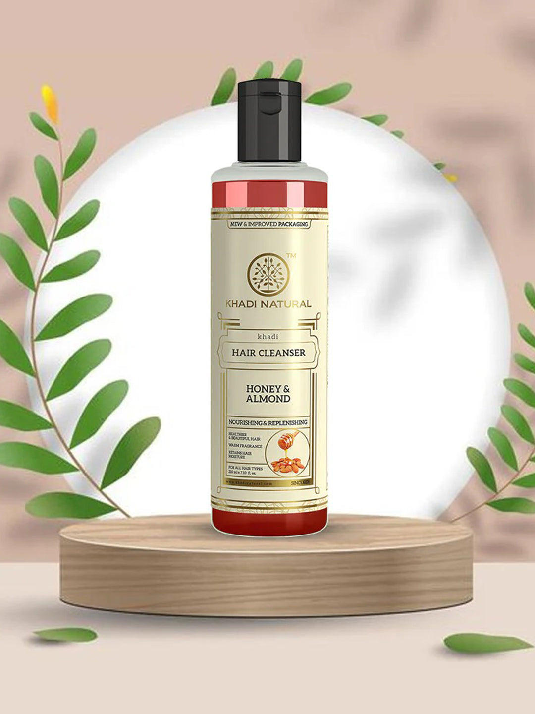 Khadi Natural Honey & Almond Hair Cleanser (210ml)