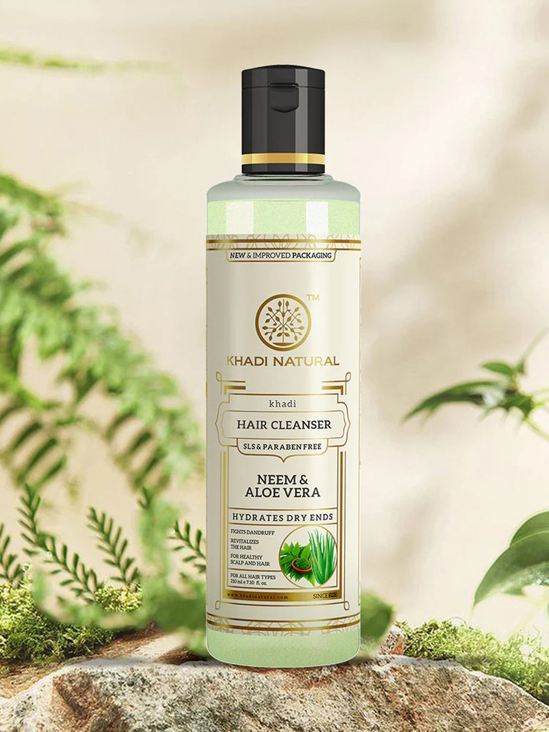 Khadi Natural Neem & Aloe Vera Hair Cleanser (210ml)