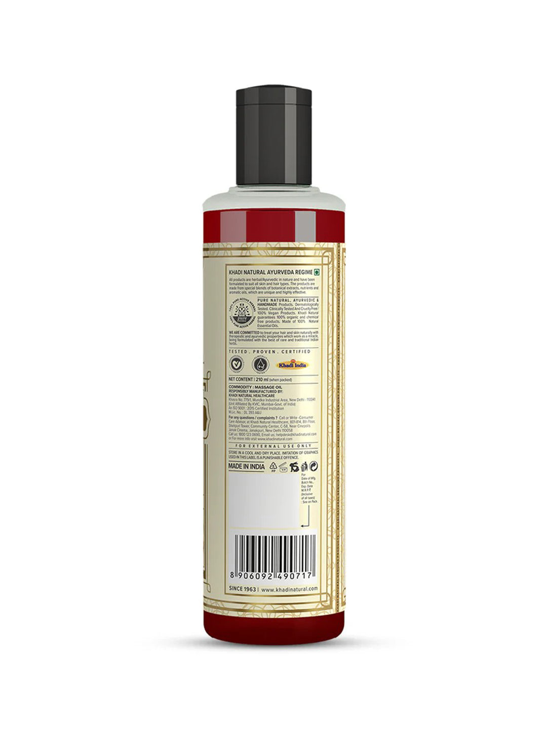 Khadi Natural Sandalwood Massage Oil (210ml)
