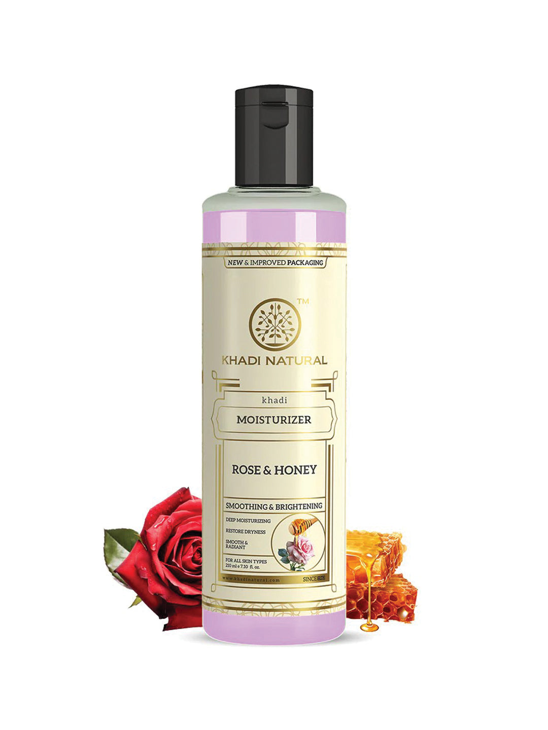 Khadi Natural Rose & Honey Moisturizer (210ml)