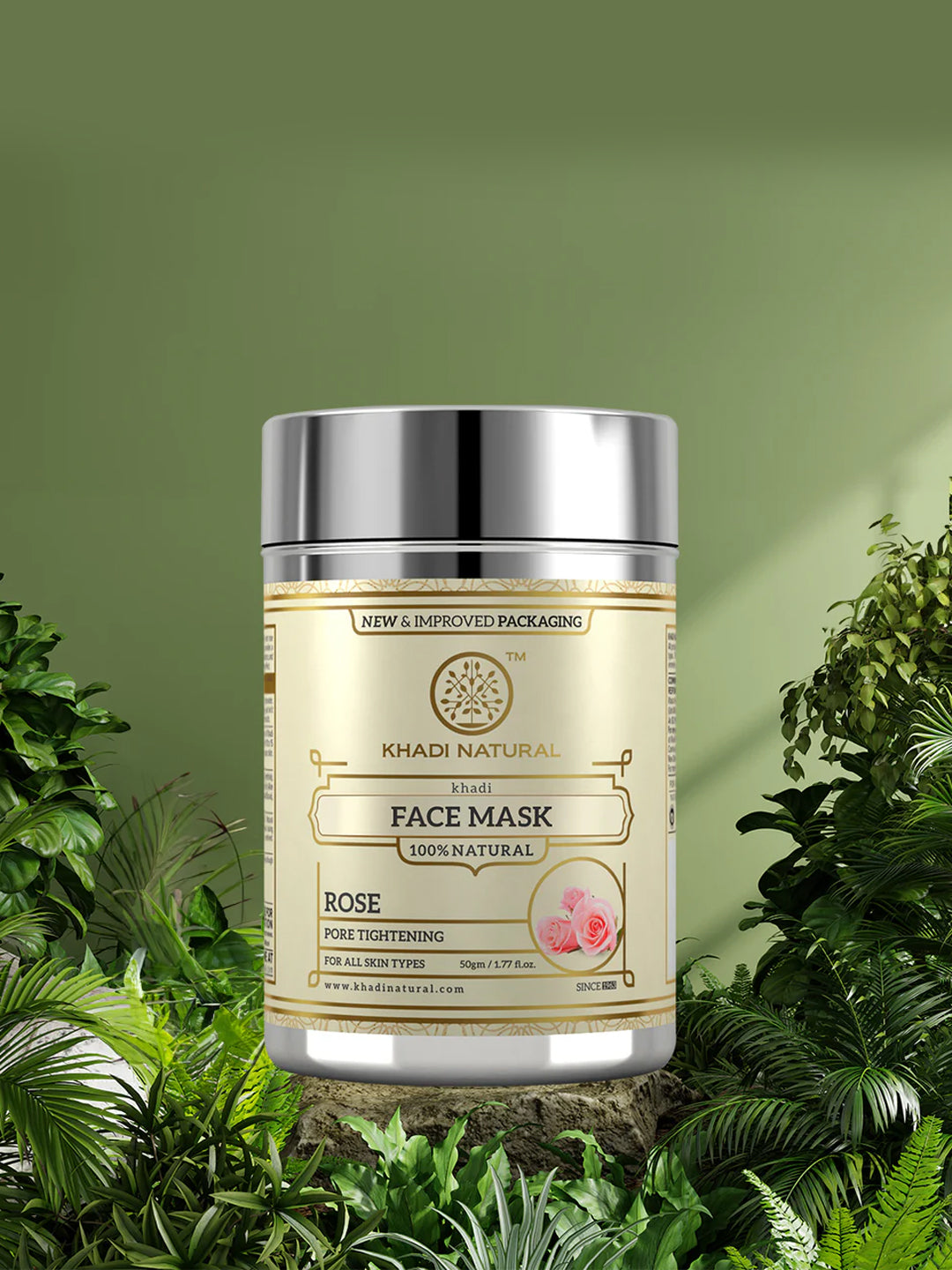 Khadi Natural Rose Face Mask (50g)