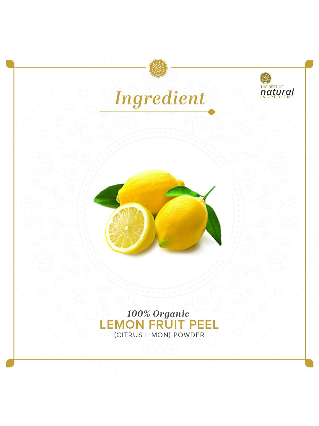 Khadi Natural Organic Lemon Fruit Peel Powder (100g)