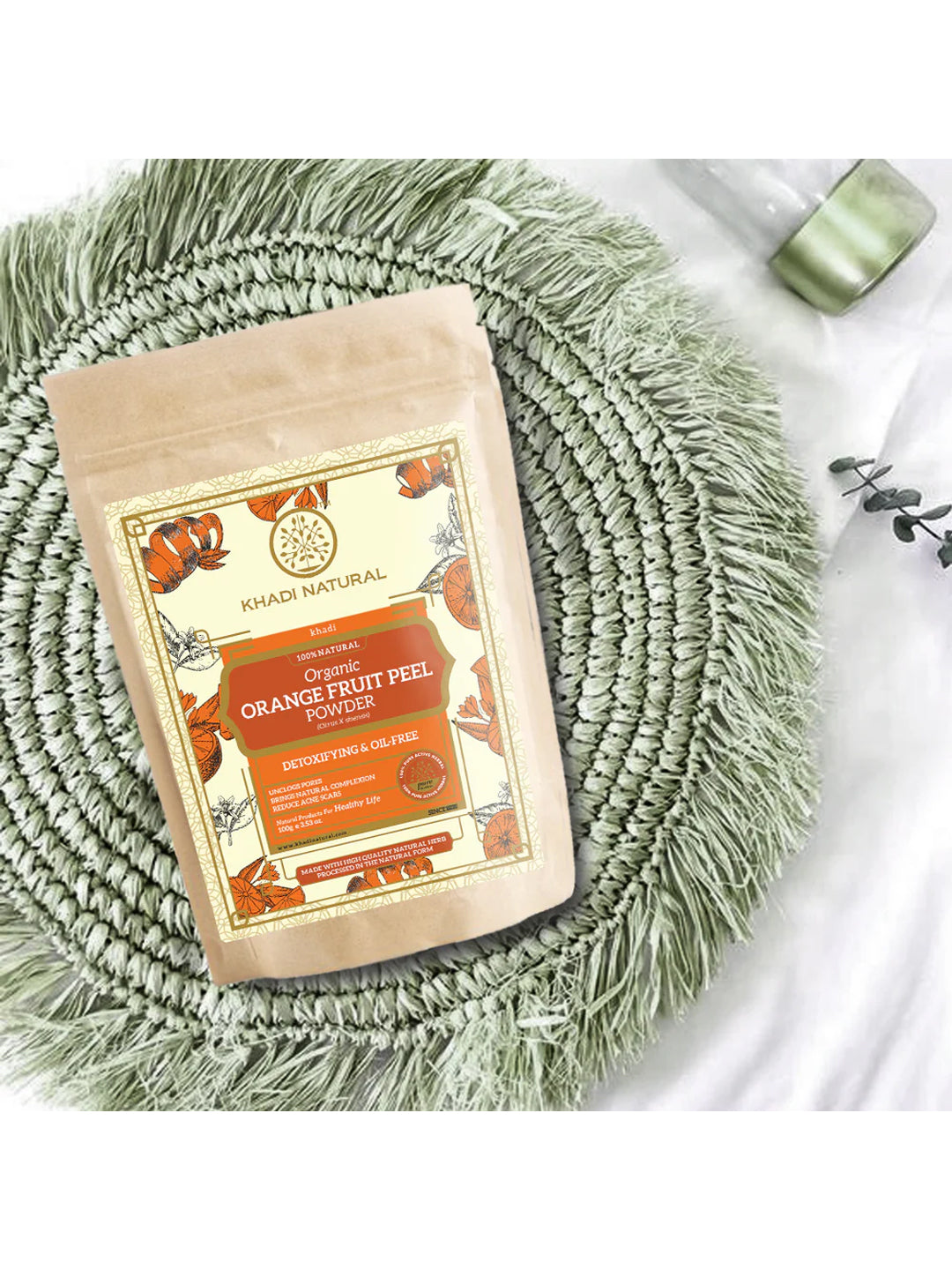 Khadi Natural Organic Orange Fruit Peel (100g)