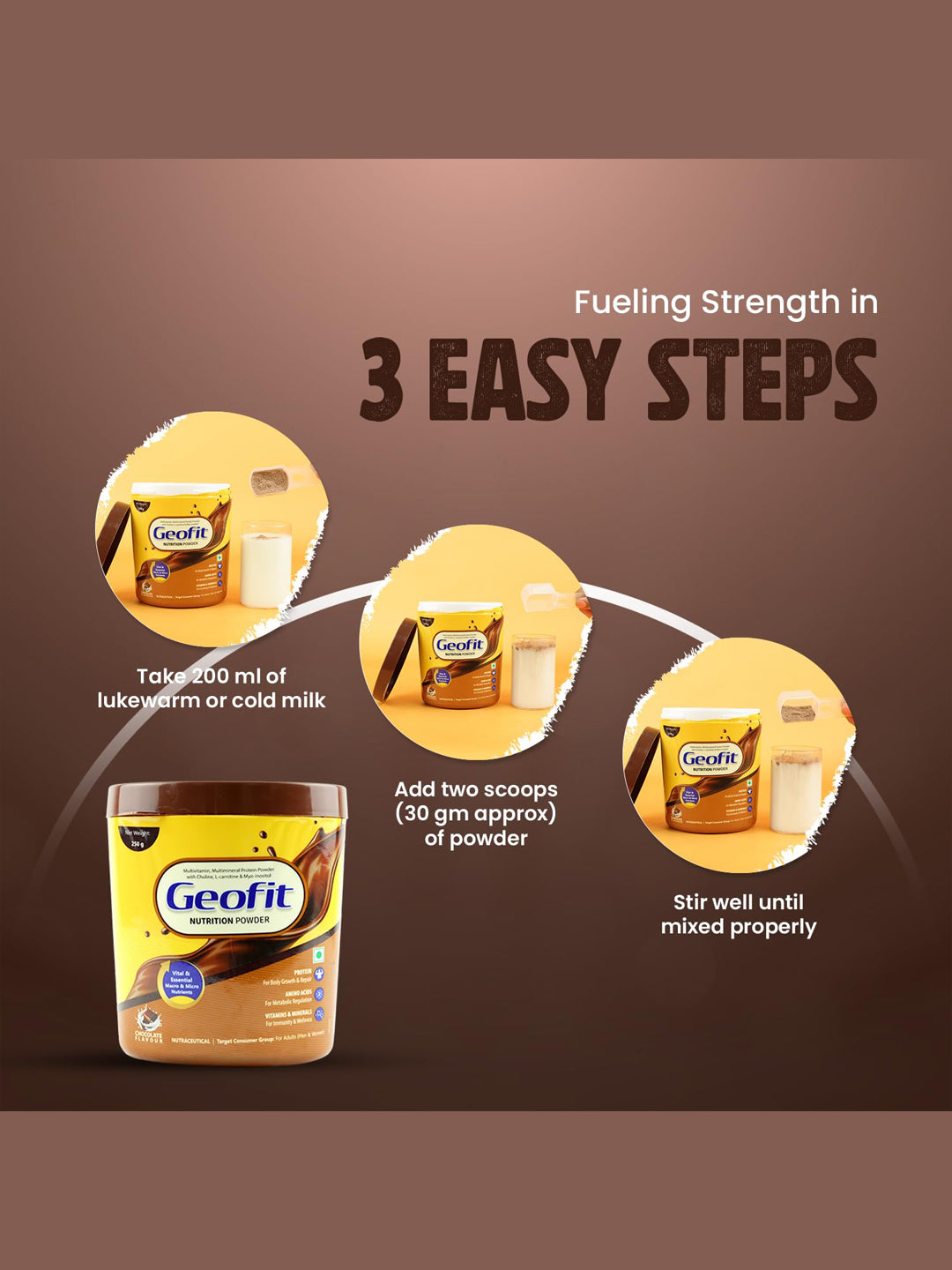 Leeford Geofit Protein Powder Chocolate