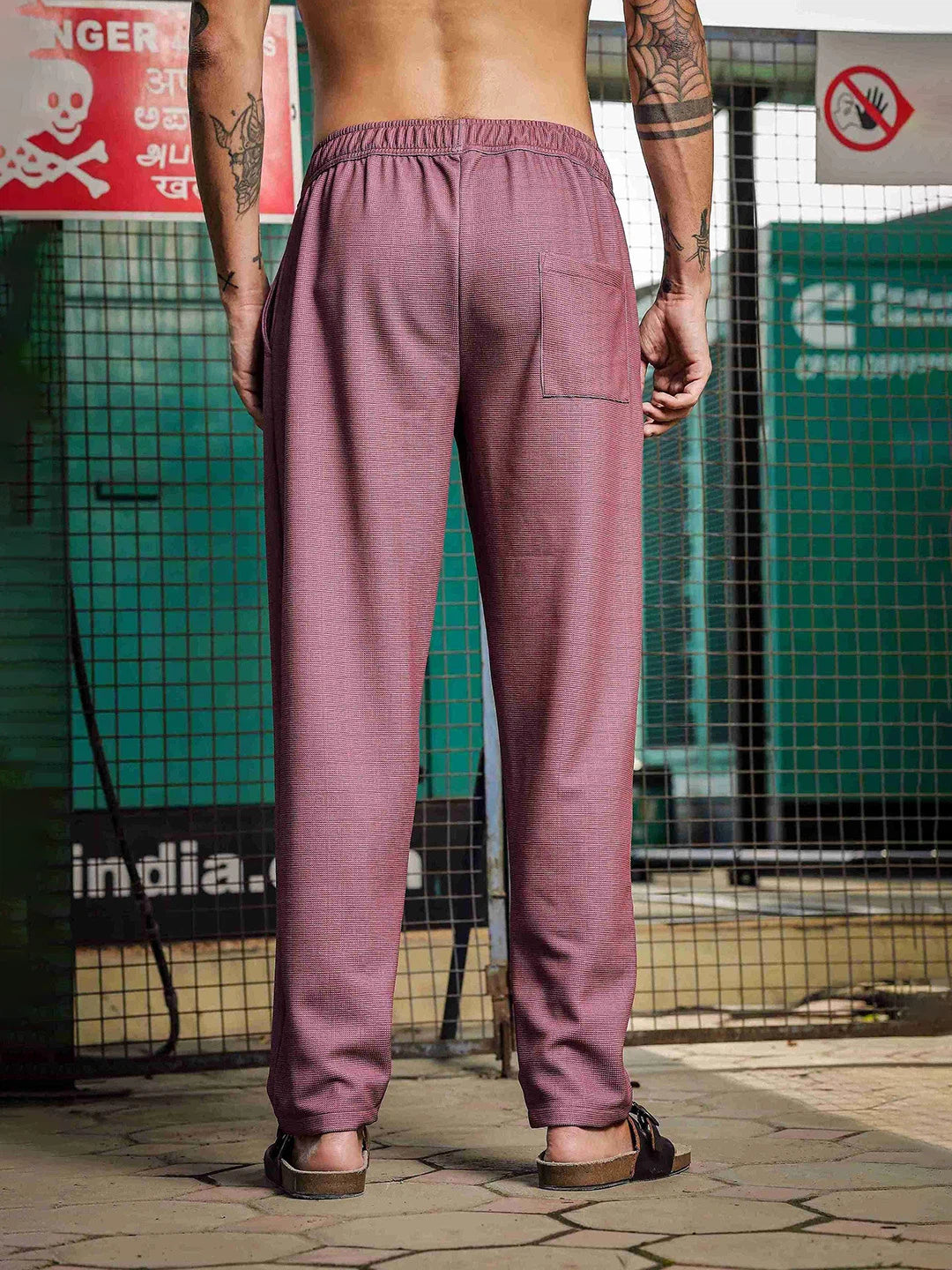 House Of Koala Lavender Textured Pattern All Day Pants