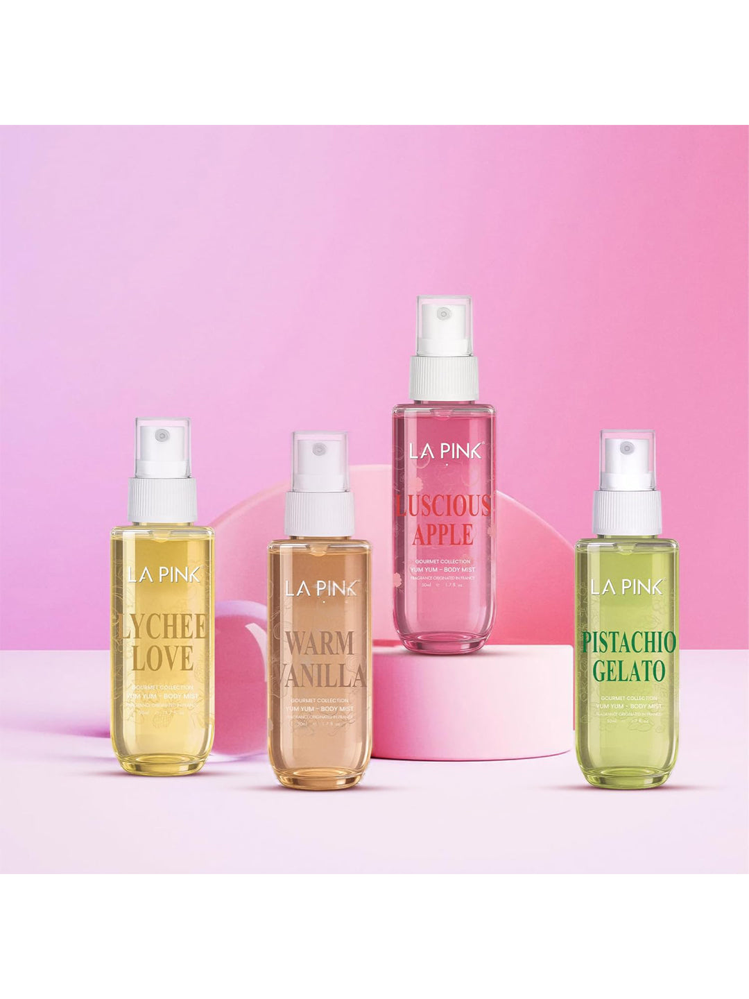 LA PINK Yum Yum Body Mist Gourmet Collection Gift Set (4x50ml)