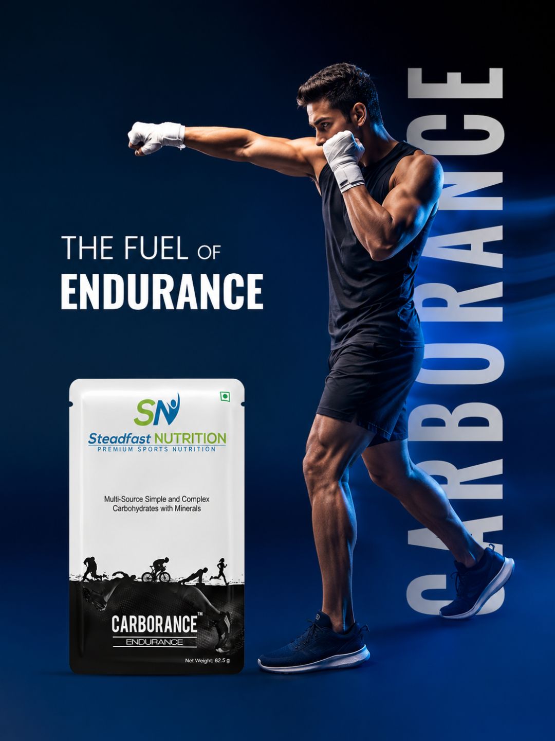 Steadfast Nutrition Carborance Multi-Source Carbohydrates - Unflavoured (30 Sachets)