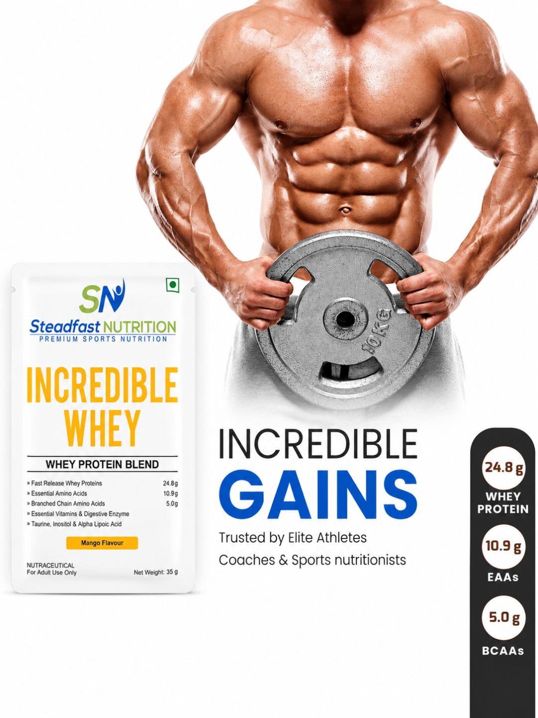 Steadfast Nutrition Incredible Whey Protein - Mango