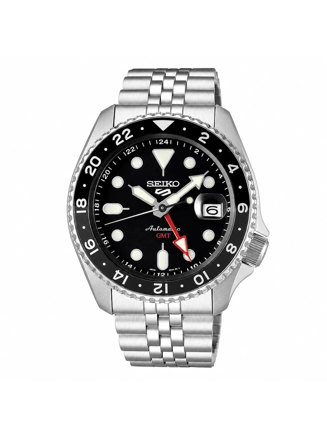 Seiko Round Black Dial Analog Watch - SSK001K1