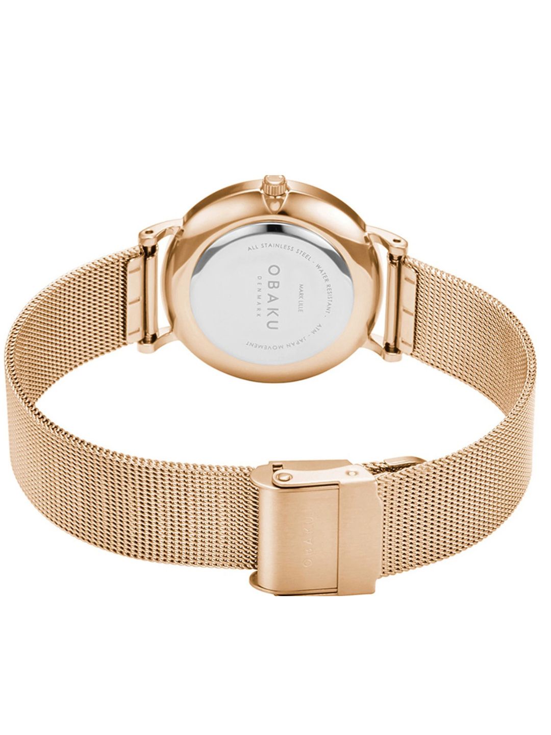 Obaku Round Burgundy Dial Analog Watch With Metal Strap - V246GMVDMV