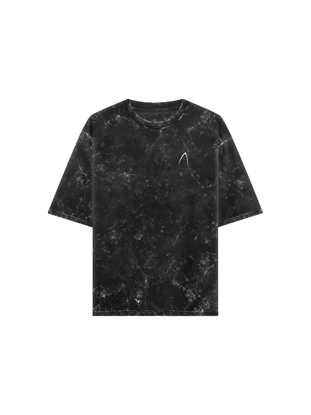 Arya Black Oversized Zodiac Aquarius Print Half Sleeve Cotton T-Shirt