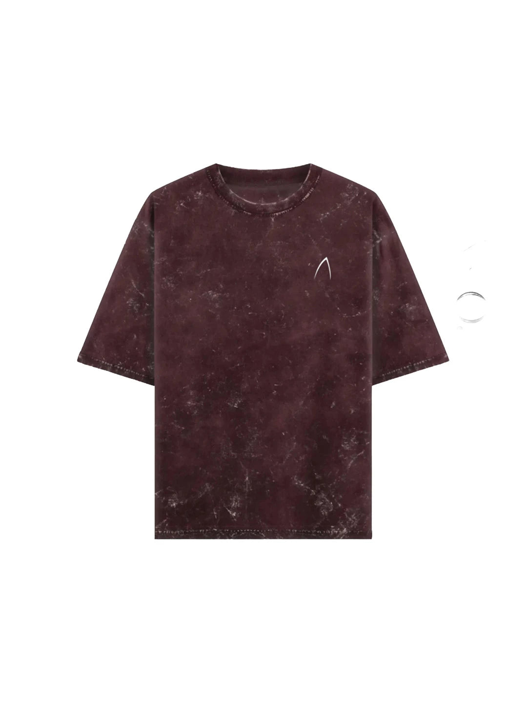 Arya Maroon Oversized Zodiac Capricorn Print Half Sleeve Cotton T-Shirt