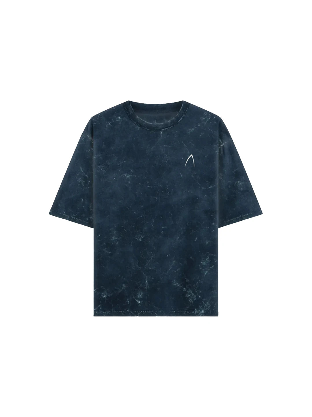 Arya Navy Blue Oversized Zodiac Capricorn Print Half Sleeve Cotton T-Shirt
