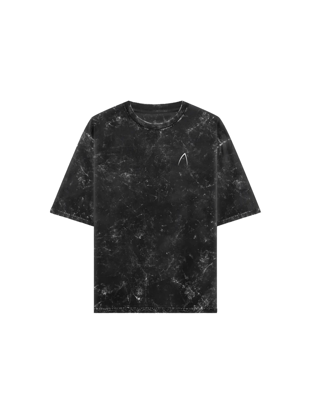 Arya Black Oversized Zodiac Gemini Print Half Sleeve Cotton T-Shirt