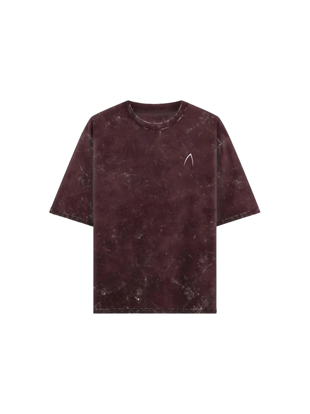 Arya Maroon Oversized Zodiac Leo Print Half Sleeve Cotton T-Shirt