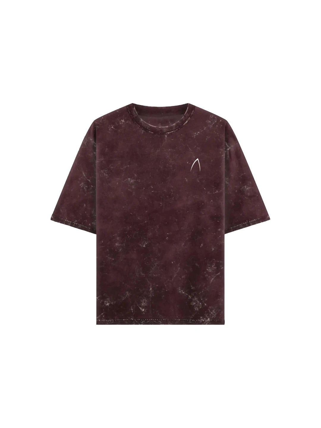 Arya Maroon Oversized Zodiac Libra Print Half Sleeve Cotton T-Shirt