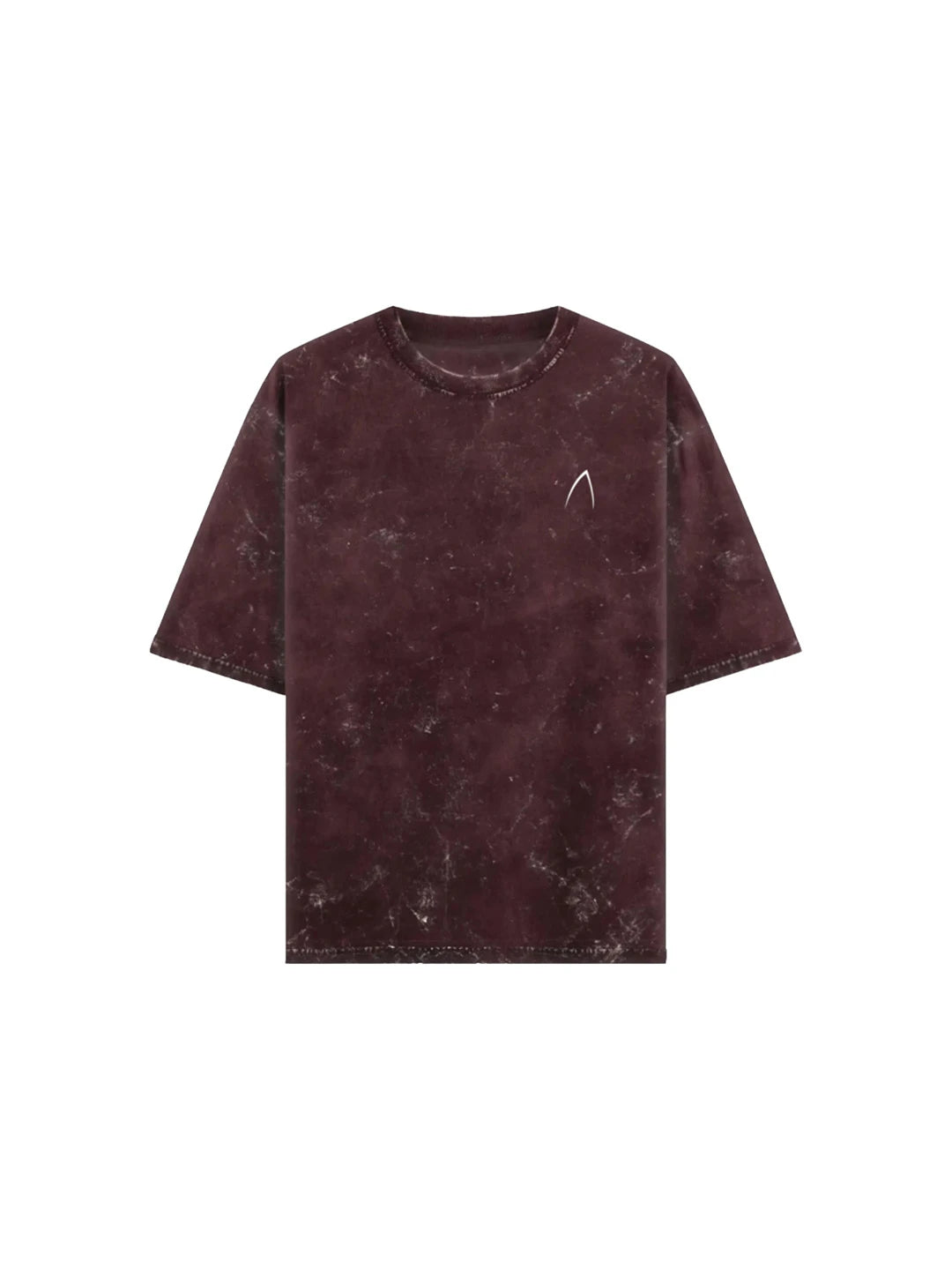 Arya Maroon Oversized Zodiac Pisces Print Half Sleeve Cotton T-Shirt