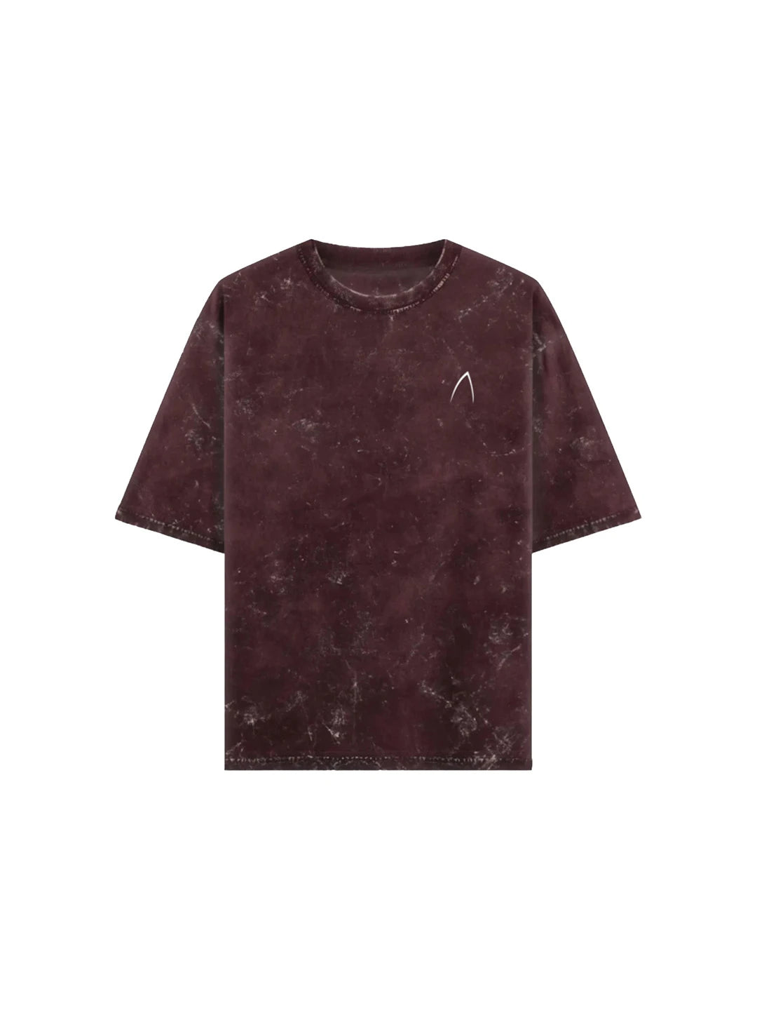 Arya Maroon Oversized Zodiac Sagittarius Print Half Sleeve Cotton T-Shirt