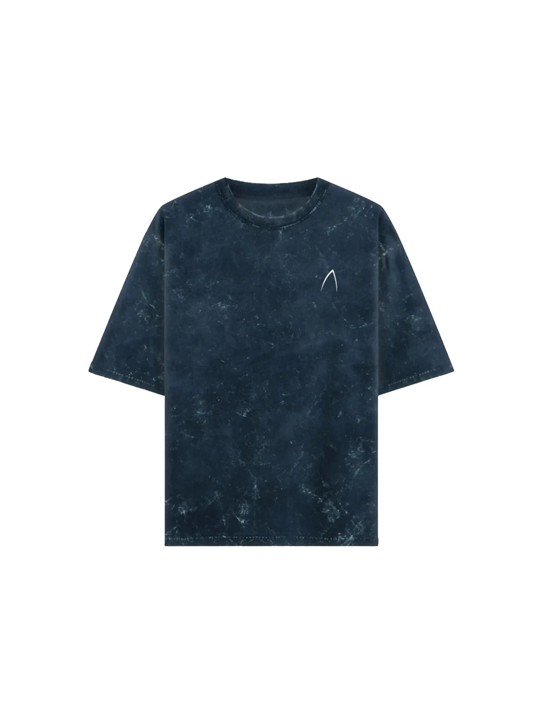Arya Navy Blue Oversized Zodiac Taurus Print Half Sleeve Cotton T-Shirt