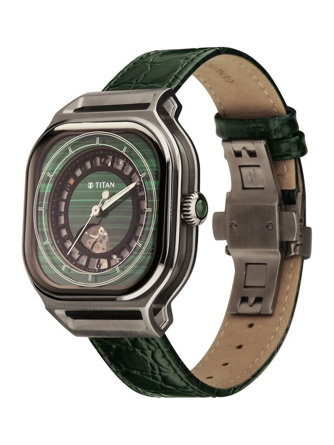 Titan Round Analog Watch - 10008TL01