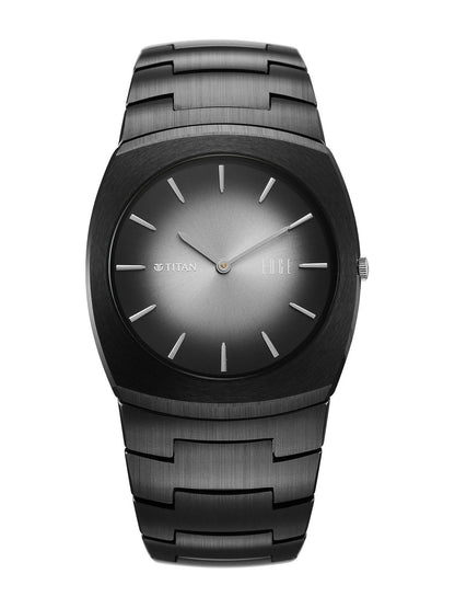 Titan Edge Fumage Analog Black Dial Watch - 10055NC01