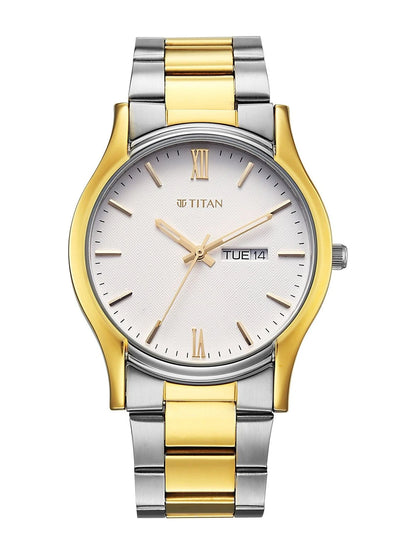 Titan Karishma White Dial Quartz Analog Watch - 10059BM03