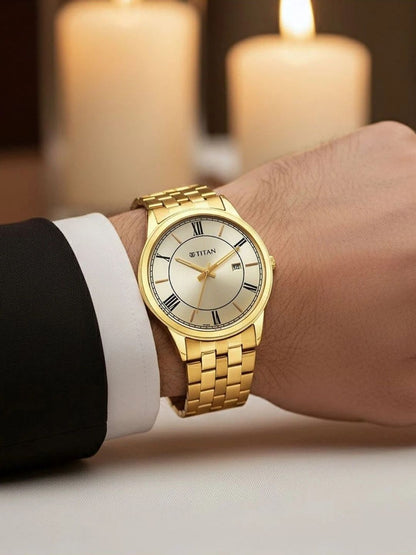 Titan Karishma Festive III Analogue Watch With Bracelet Style Strap - 10060YM01