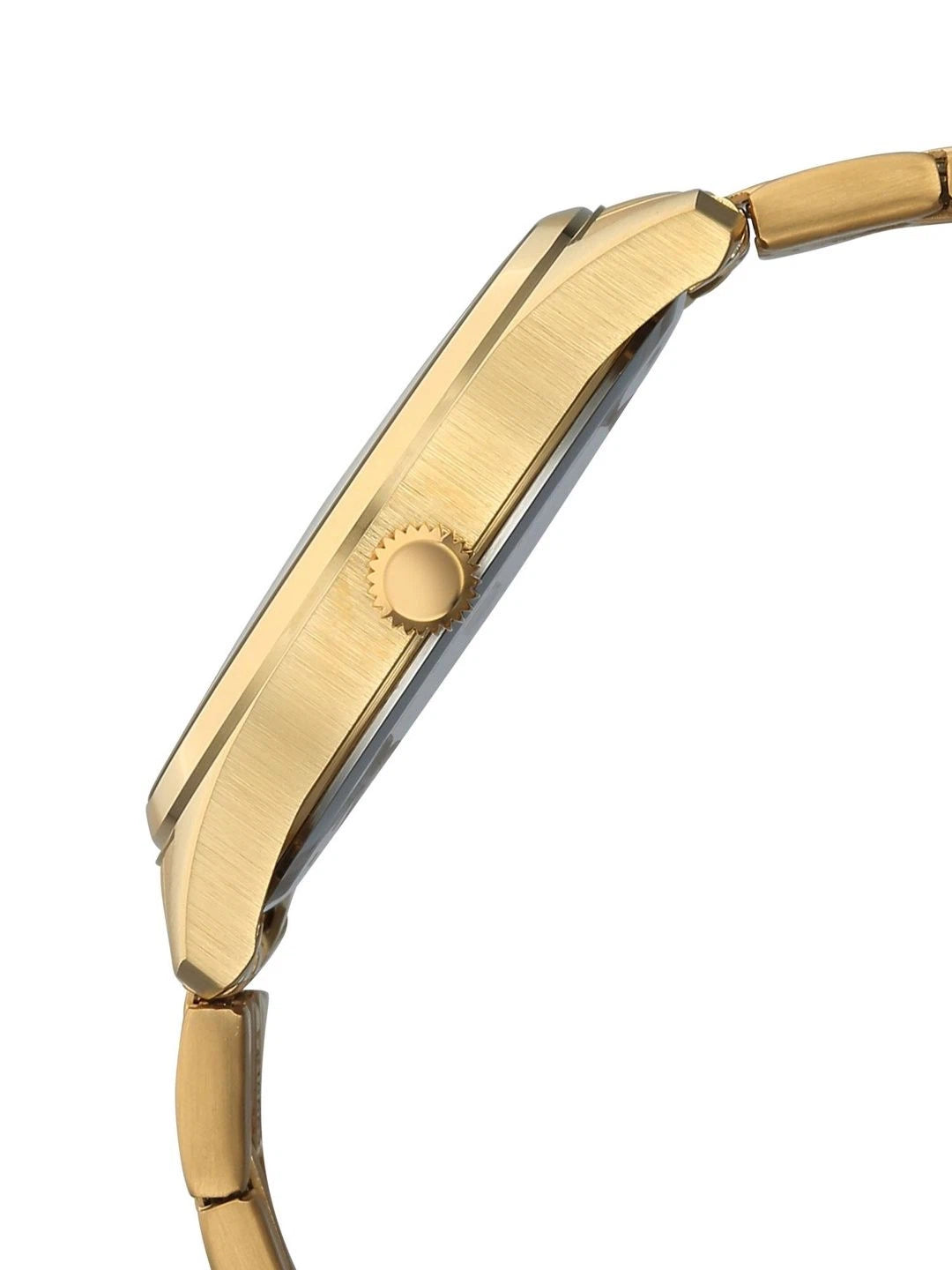 Titan Dial & Stainless Steel Bracelet Style Strap Analogue Watch - 10063YM01