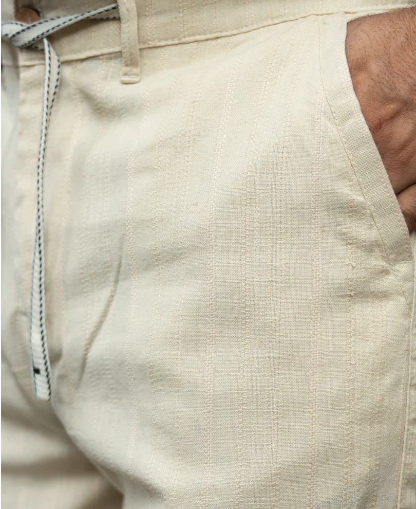 Powerlook Natural Cotton Structure Trousers