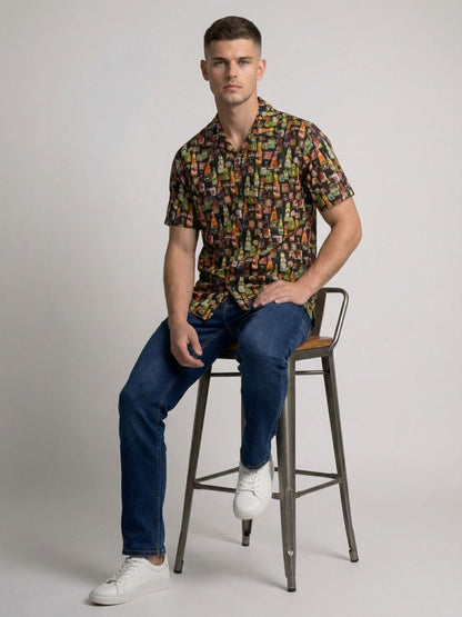 Mokajodi Multicolor Boxy Fit Printed Casual Shirt