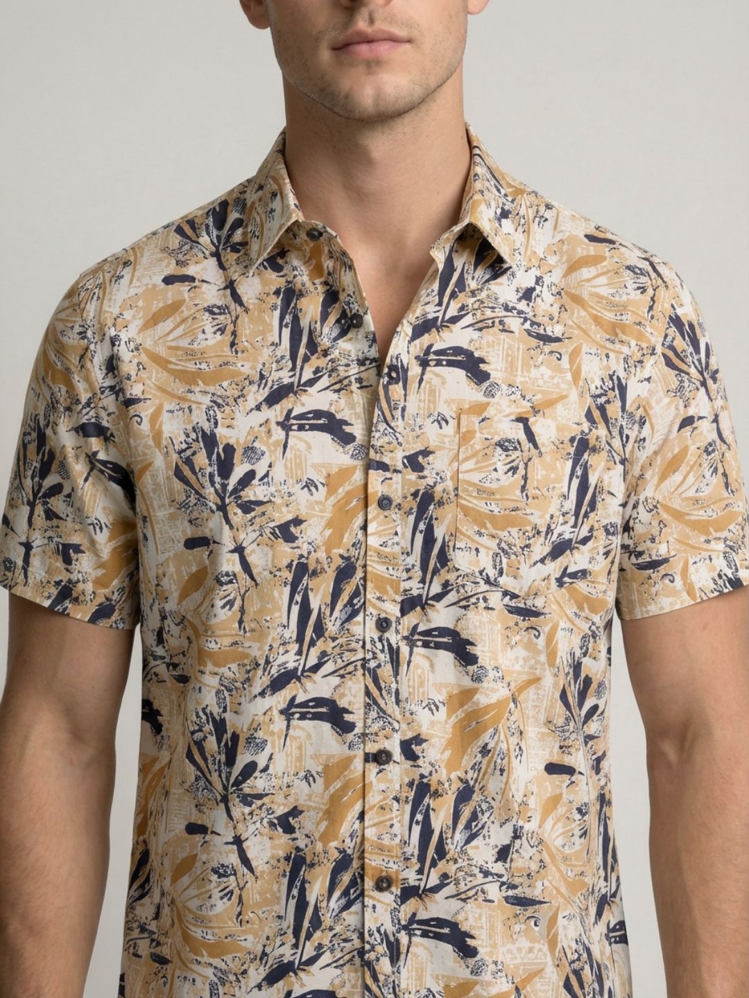Mokajodi Multicolor Slim Fit Printed Casual Shirt