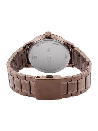 Titan Neo Splash Quartz Analog Brown Dial Watch - 1806QM03