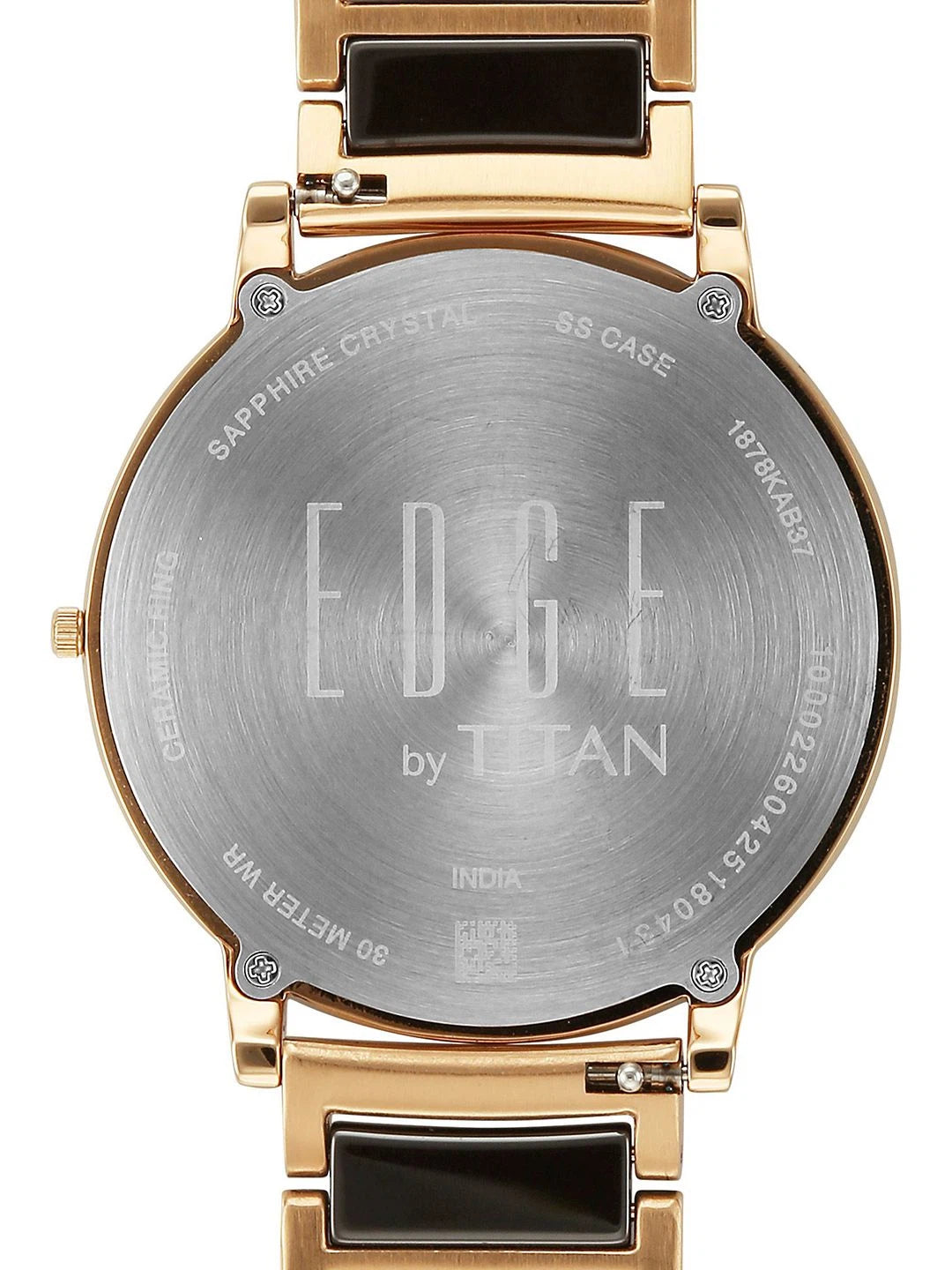 Titan Edge Melange Quartz Round Dial Watch - 1878KD08