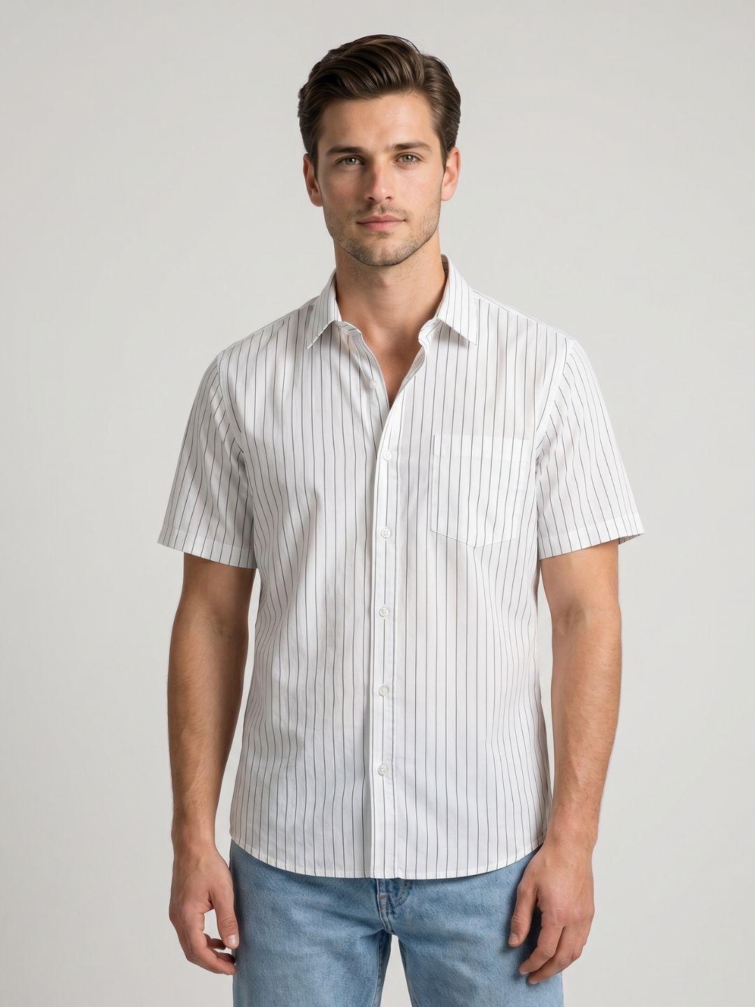 Mokajodi Stripe Slim Fit Striped Casual Shirt