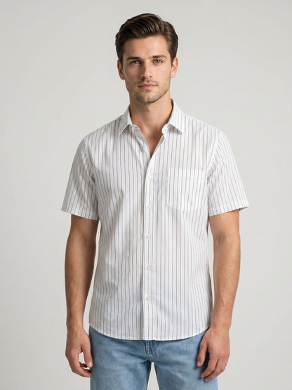 Mokajodi Stripe Slim Fit Striped Casual Shirt