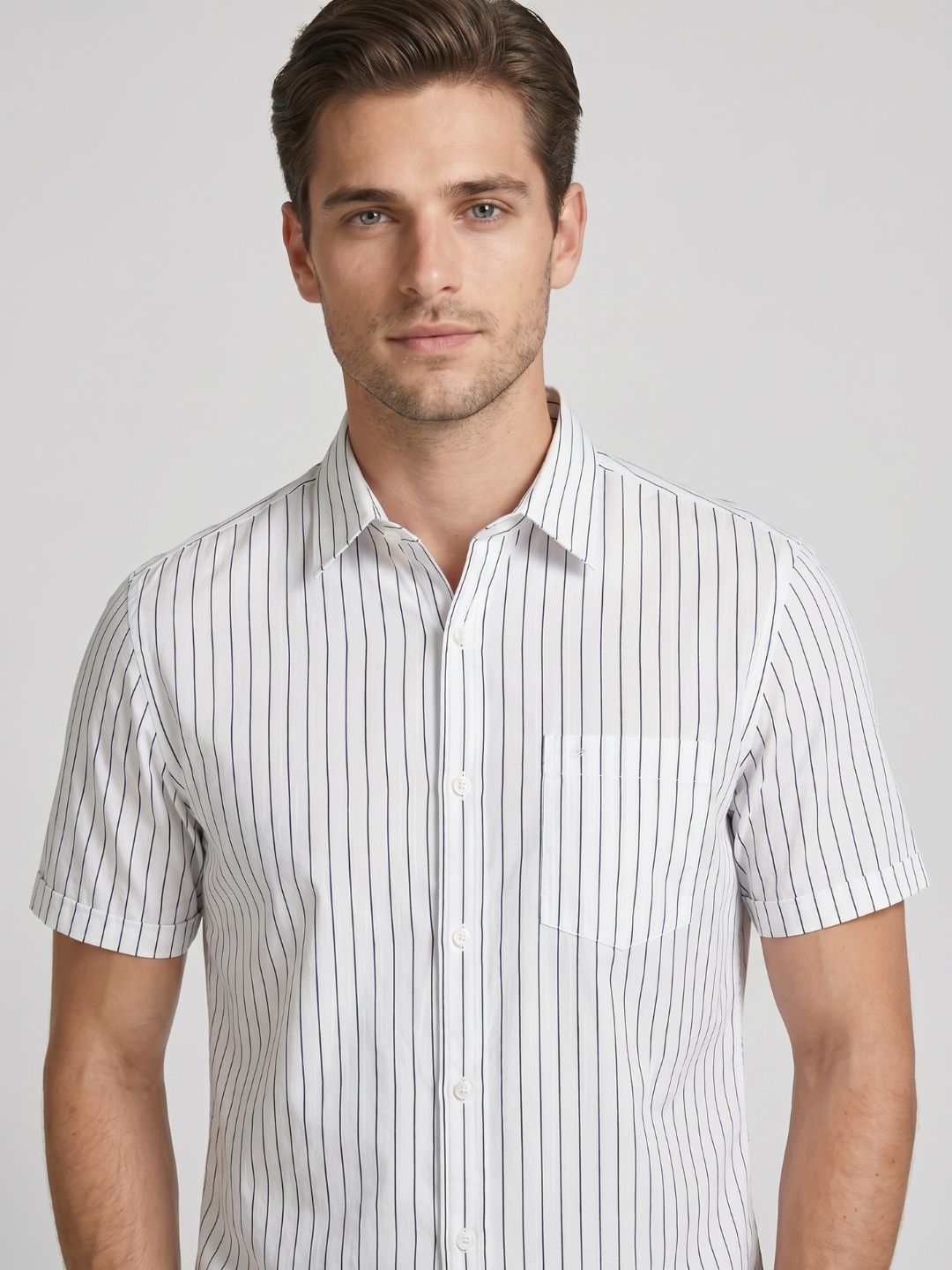 Mokajodi Stripe Slim Fit Striped Casual Shirt