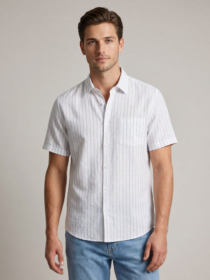 Mokajodi Stripe Slim Fit  Striped Casual Shirt
