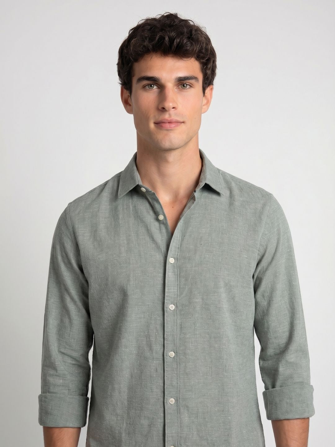 Mokajodi Olive Slim Fit  Casual Shirt