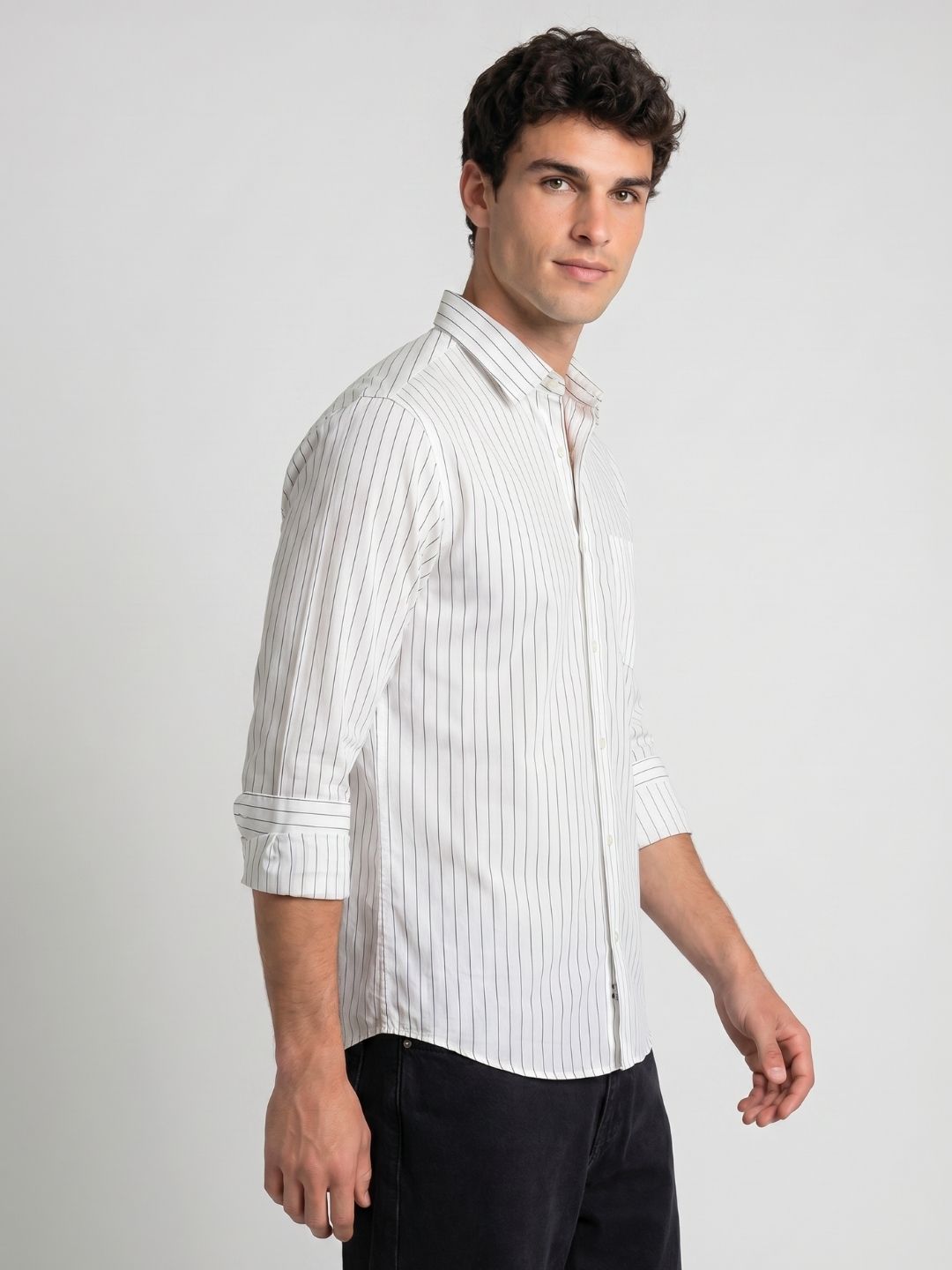 Mokajodi Stripe Slim Fit Striped Casual Shirt