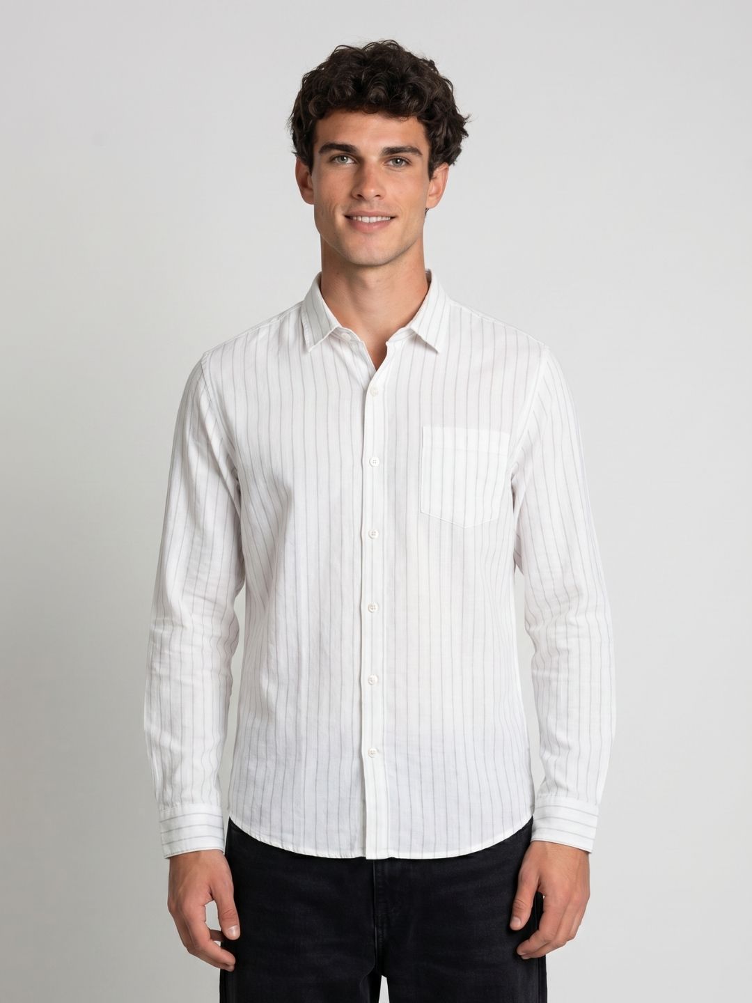 Mokajodi Stripe Slim Fit  Striped Casual Shirt